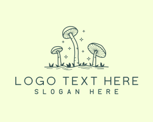 Whimsical - Edible Garden Mushroom logo design