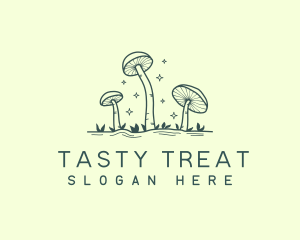 Edible - Edible Garden Mushroom logo design