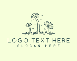 Garden - Edible Garden Mushroom logo design