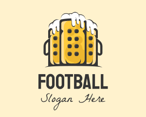 Nightclub - Beer Mug Buildings logo design