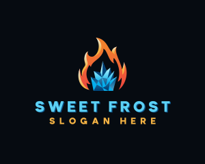 Fire Ice Frost logo design