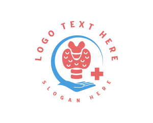 Anatomy - Medical Care Thyroid logo design