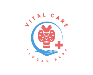 Medical Care Thyroid logo design