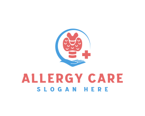 Medical Care Thyroid logo design