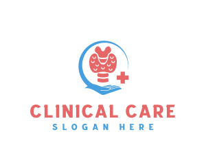 Medical Care Thyroid logo design