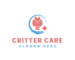 Medical Care Thyroid logo design