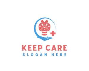 Medical Care Thyroid logo design