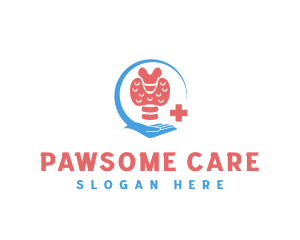 Medical Care Thyroid logo design