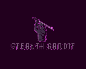 Gaming Ninja Sword logo design