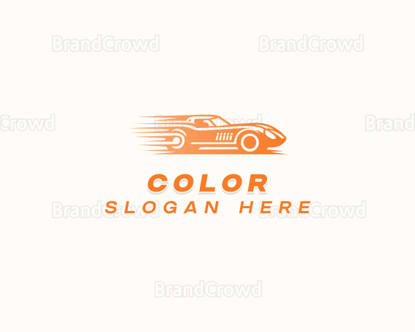 Speed Racing Car Logo