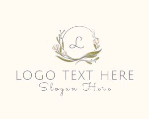 Letter - Leaf Flower Decoration Boutique logo design