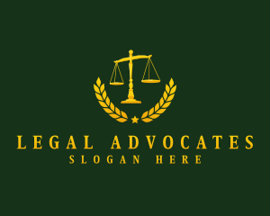 Legal Justice Scale logo design