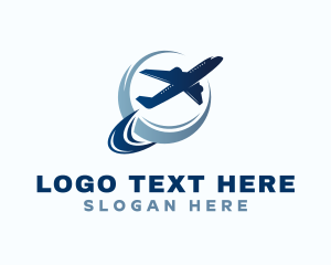 Flyer - Airplane Transport Flight logo design