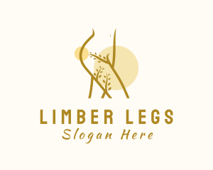 Legs - Natural Nude Woman Body logo design