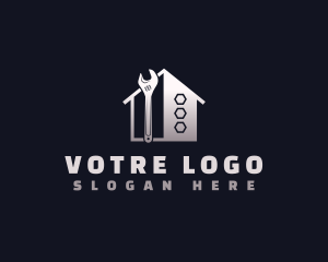 Workshop - Wrench House Construction logo design