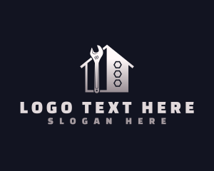 Tools - Wrench House Construction logo design