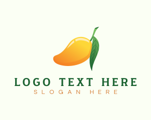 Juice - Mango Fruit Juice logo design