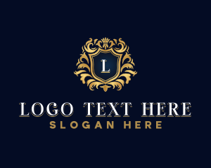 Royalty - Luxury Crown Shield logo design