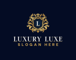 Luxury Crown Shield logo design