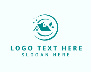 Disinfectant - Clean Eco Housekeeping logo design