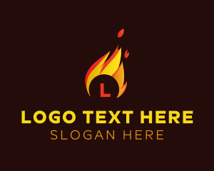 Blazing Fire Letter Logo