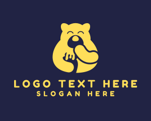 Animal Shelter - Yellow Bear Food logo design