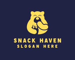 Yellow Bear Food logo design