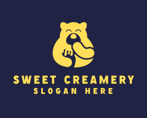 Yellow Bear Food logo design