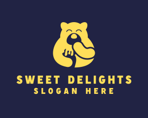 Yellow Bear Food logo design