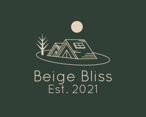 Beige - Beige Moon Campsite logo design