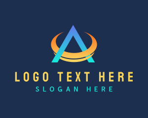 Advisory - Orbit Letter A Startup logo design