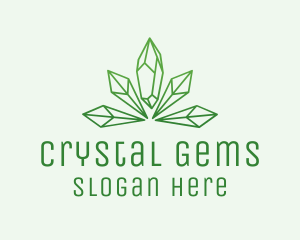 Crystal Weed Dispensary  logo design