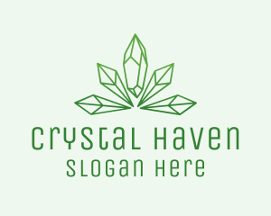 Crystal Weed Dispensary  logo design