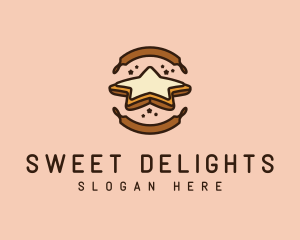 Sugary - Pastry Star Biscuit logo design