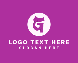 Cosmetics - Purple Letter G logo design