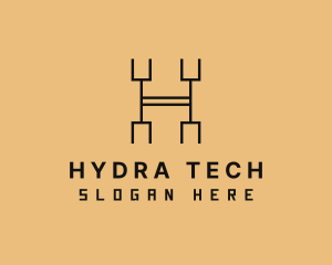 Tech Programmer Letter H logo design