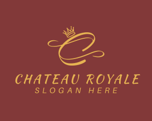 Royal Crown Letter C  logo design