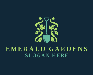 Gardening Shovel Equipment logo design