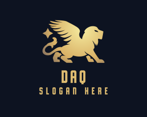 Golden Lion Premium Business Logo