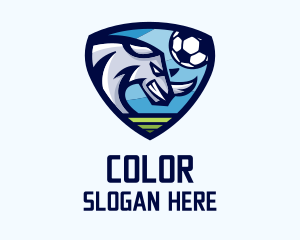 Athlete - Soccer Rhino Shield logo design