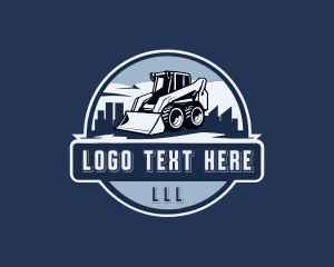 Contractor - Mining Machinery Bulldozer logo design