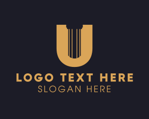 Ancient Greek - Greek Pillar Colum logo design