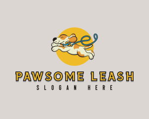 Leash - Puppy Dog Leash logo design