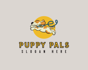 Puppy Dog Leash logo design