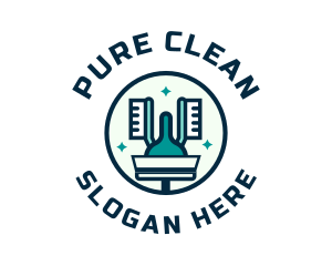 Brush Cleaning Tools logo design