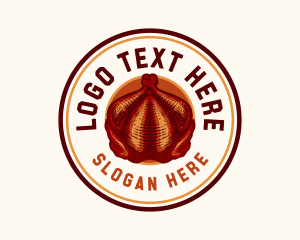 Roast - Roast Turkey Dish logo design