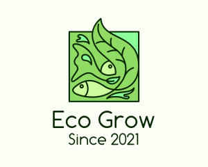 Aquaponics - Organic Fish Aquaculture logo design