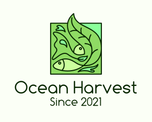 Aquaculture - Organic Fish Aquaculture logo design