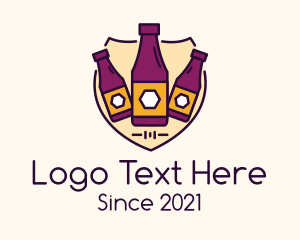 Liqueur - Beer Pub Shield logo design