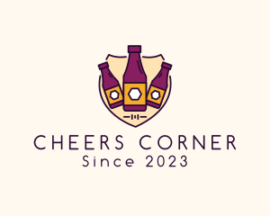 Pub - Beer Pub Shield logo design